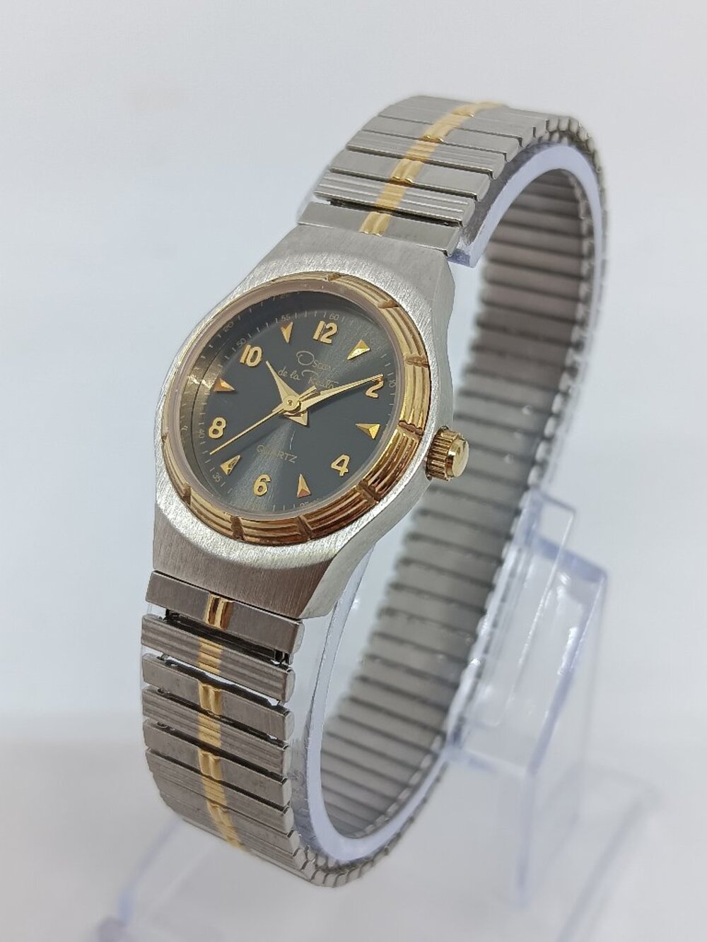 VINTAGE 1990s Oscar De La Renta 236 Women's 23mm Two Tone Quartz Watch NEW BATT